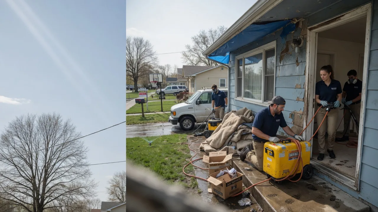 Basement Flood Cleanup in Kinsley, KS near me
